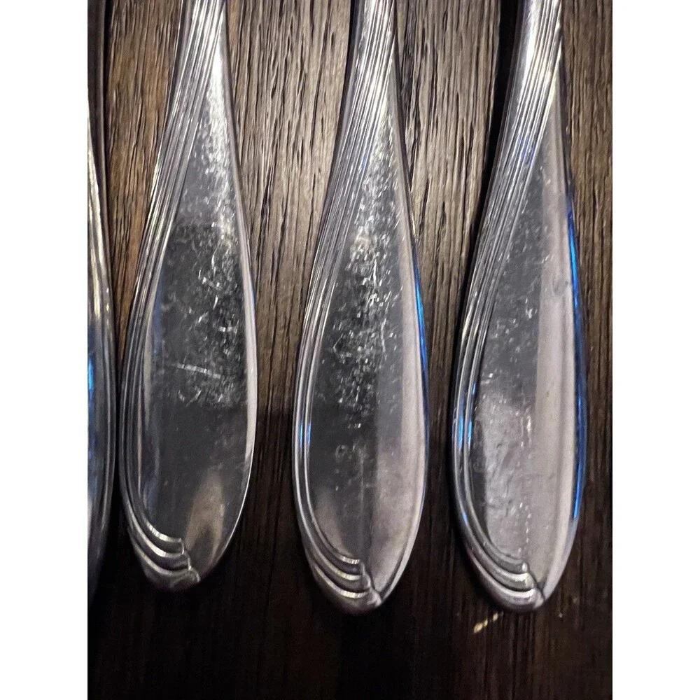 12 piece Oneida Camber Cresta Windswept Scroll Stainless Flatware silverware